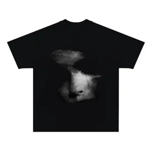 Big Face Y2k Graphic Tee, Gothic Shirt, Y2k Clothing, Vintage Tee, Unisex Cotton Crewneck T-Shirt Menswear Womenswear Underwear Streetwear Top Hoodie Polyester