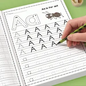 32 Page Alphabet Tracing Workbook, A-Z Letter Practice for Kindergarten and Elementary School, Fun Early Writing Book, Durable English Writing Book, Teaching Supplies