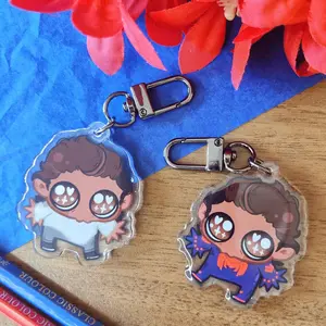 Miggy OWO Acrylic Keychain, Miggy OWO Keychains, Kawaii Acrylic Key Charms, Miggy Meme Keychain Gift Ideas, Cute Animals, Kawaii Keychain Accessories