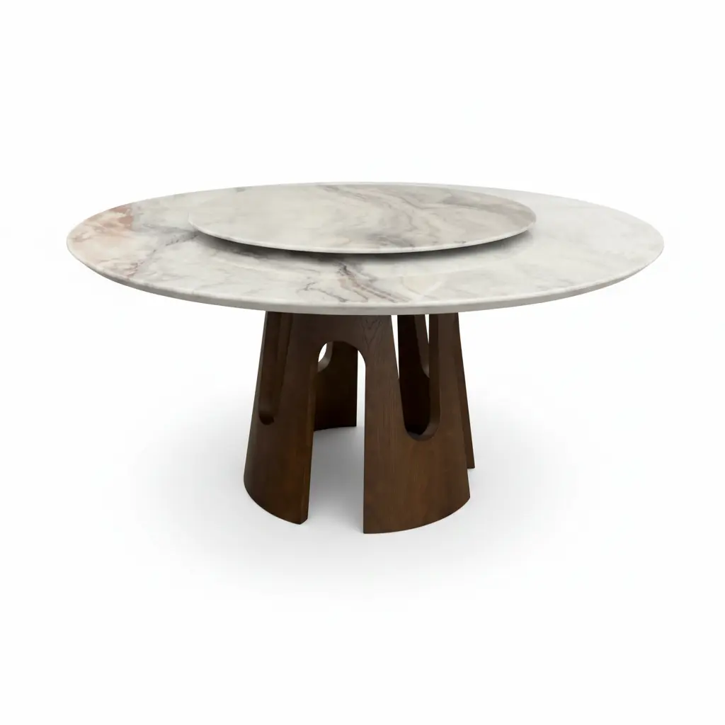Petra Marble Round Dining Table Petra Marble Round Dining Table