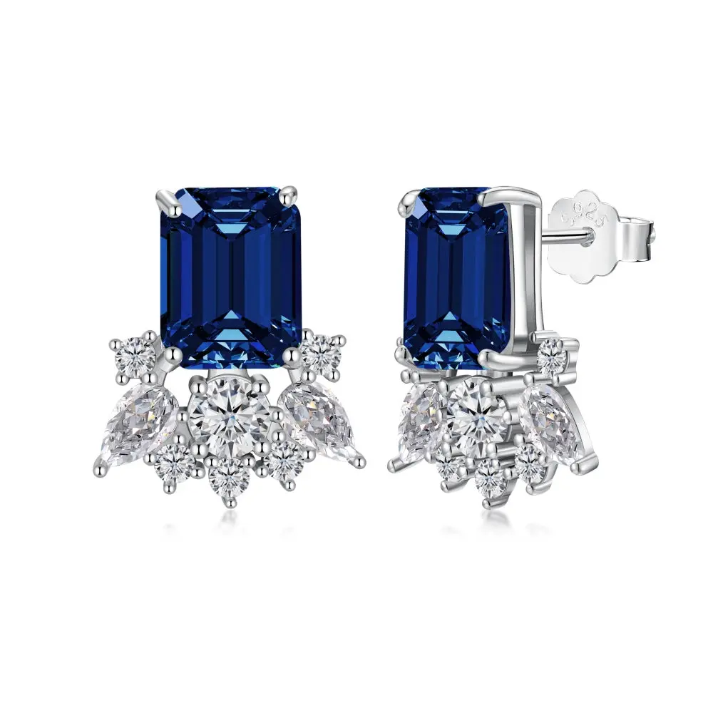 Elsa Sterlite 925 Sterling Silver Stud Earrings for Women