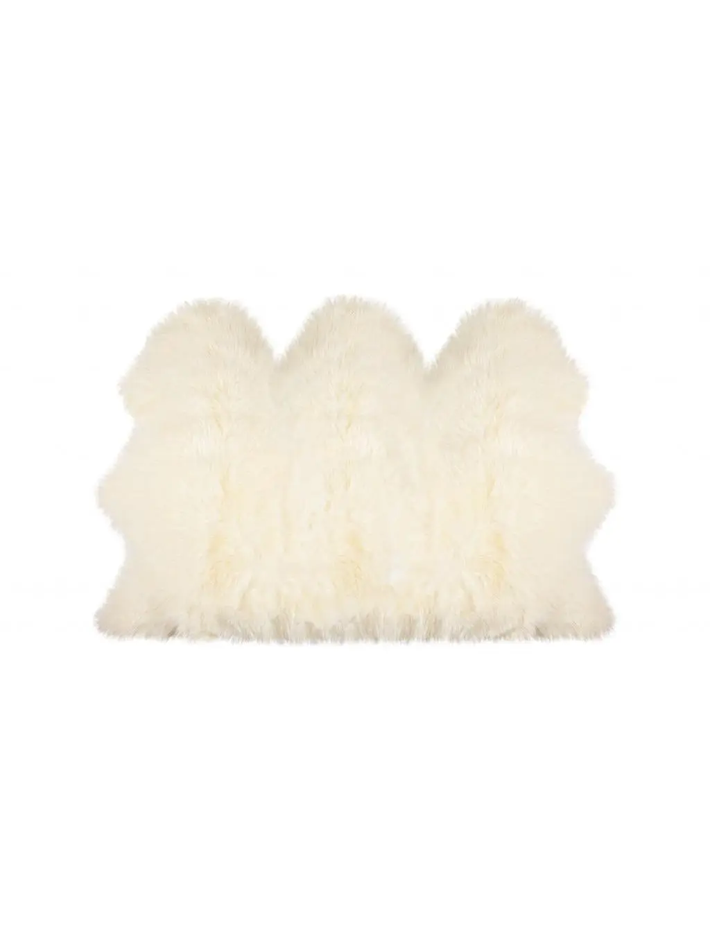 212 MAIN 3 x 5 ft. Handcrafted Hypoallergenic Irregular Shape Trio Natural Sheepskin Area Rug, Contemporary Home Decor, Fade-Proof, Contemporary Rugs, Home Decorative Rug