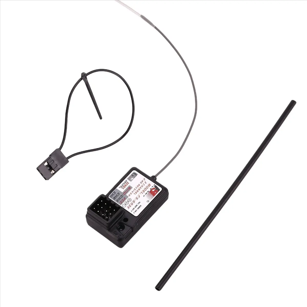 FlySky FS-GR3E 3CH 2.4GHz Receiver GT2 GT3 GT3B GT3C GR3C RC Car Boat, -100Dbm Rf Receiver Sensitivity, 1 X Flysky Fs-Gr3f 2.4Ghz Receiver