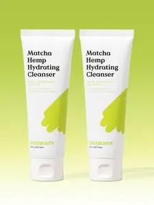 KraveBeauty Matcha Hemp Hydrating Cleanser Duo - Gentle, Non-Stripping Cleanser 