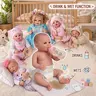BABESIDE Non-Magnetic Pacifier Durable Realistic Reborn Baby Doll Girl - 17/20 in Full Body Soft Vinyl Doll with Drink & Wet Function, CPSC & ASTM F963 Standards, Interactive Play, Cool/Christmas Gifts for 3-4 Years Kids