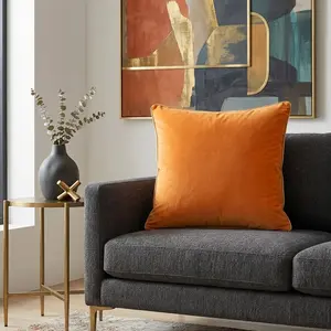 Noah Orange Gold Velvet Pillow