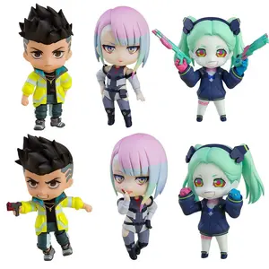 6Pcs/1Set Anime Cyberpunk: Edgerunners Figure David Martinez Lucy Rebecca Figure Toy Gift Acton Figure Set Doll