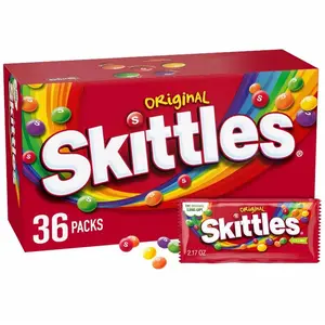 Skittles Original Fruity Chewy Candy Full Size 2.17 oz 36 pk Sweet & Tangy Flavor Variety Pack