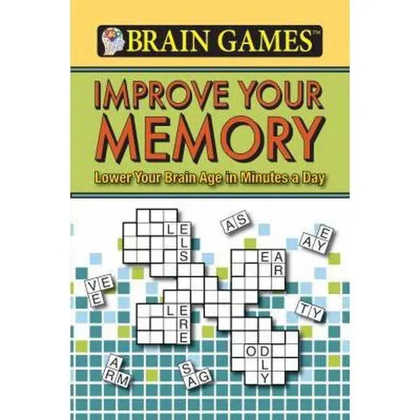 Used Like New Flexibound Book - Brain Games: Memory Training and Observation to Improve Your Memory by Publications International Ltd. - English, 1.1 Lbs