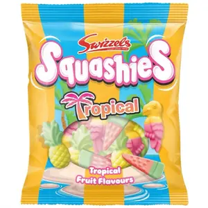 Swizzles Squashies Drumstick Tropical 120g Each - Tropical Fruit Flavours Candy Snack