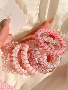 Cute Lovely Telephone Hair Ties, Minimalist Headwear Suitable for Thick Hair, Fashion Hair Accessories for Party, Daily Clothing Decor,mothers day gift ,mothers day gift ideas, Scrunchies, Elastic Hair Ties