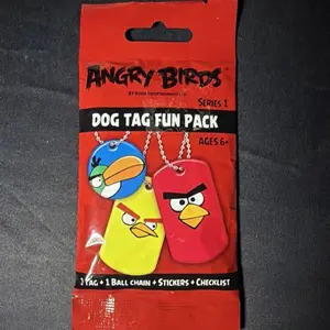 New 2009 Angry Bird Dog Tag, Sticker Rovio Entertainment