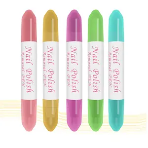 5 nail polish correction pens, nail polish remover pens, suitable for nail art, portable and replaceable, used to correct nail edges, easily clean fingernails, achieve precise removal of nail polish - nail art tools, used for quick nail cleaning