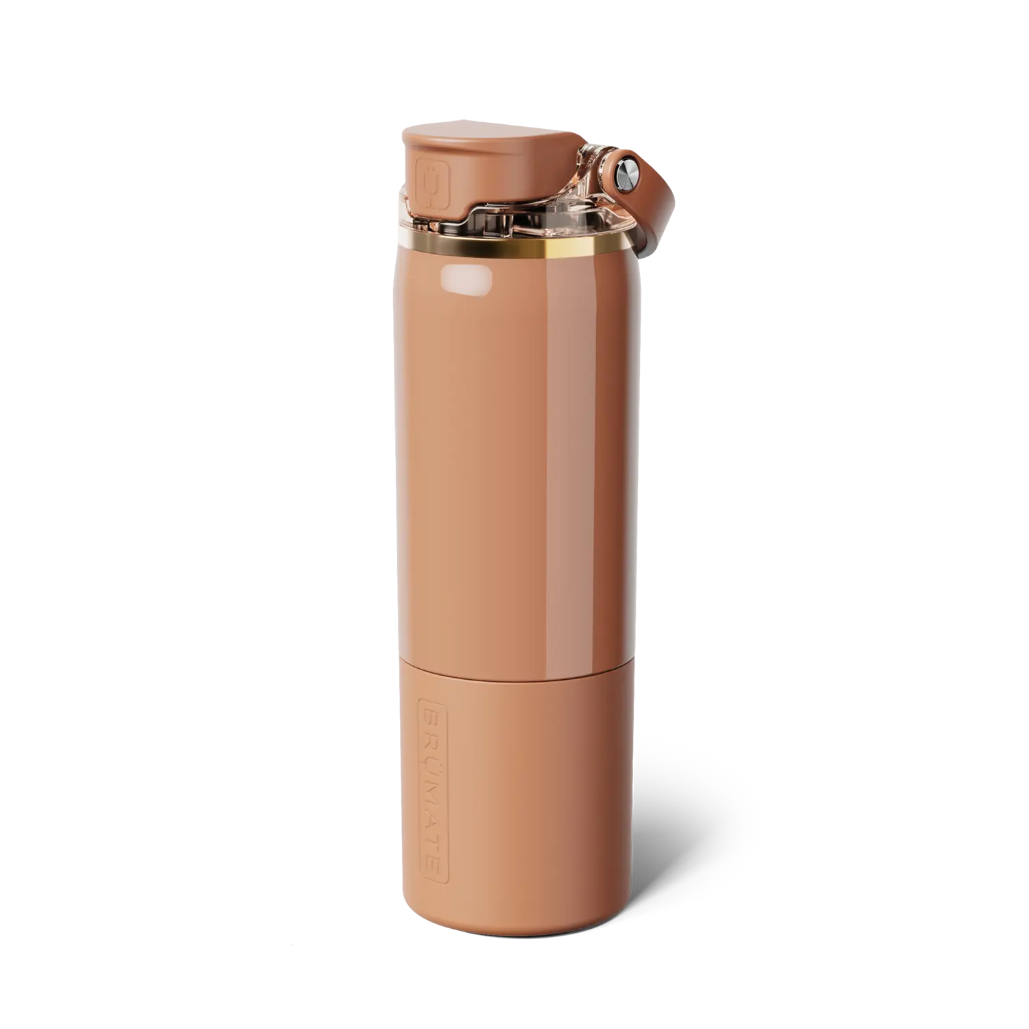 BrüMate Rise Stainless Steel Water Bottle with Covered SoftSip Straw and Carry Handle | 35oz, 25oz, 18oz Sizes | 100% Leakproof Insulated Water Bottle | Sip or Chug Modes | Silicone Sleeve Prevents Scratches and Dents