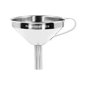 Fermentaholics Stainless Steel Funnel, 304 Grade, 11cm + Strainer