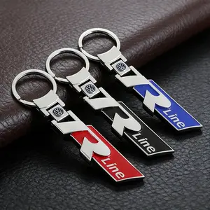 1Pcs Car Logo Keychain Zinc Alloy Key Rings Decorative Accessories For VW Volkswagen Atlas Jetta Touareg Variant Golf Polo GTI Taos Nivus Passat Tiguan Arteon Taigo Caddy Sharan Beetle CC Amarok Transporter Caravelle Crafter Touran Scirocco Virtus
