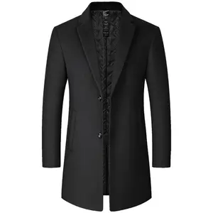 Men's Mid-Length Casual Wool Coat