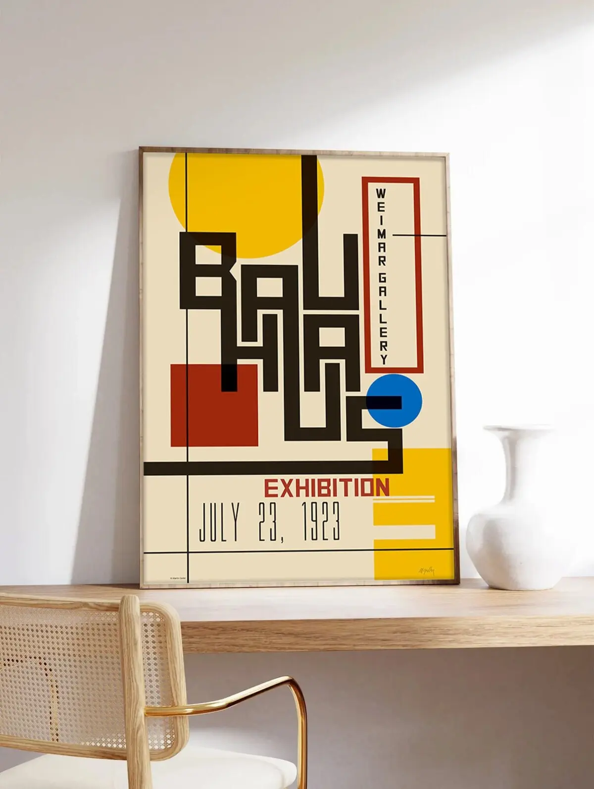 Bauhaus Poster, Bauhaus Exhibition Poster, Abstract Art, Fine Art Print on Museum