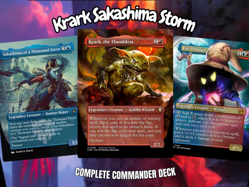 Chaos Storm | Custom Fantasy Proxy Card Deck | 100 Cards + Tokens