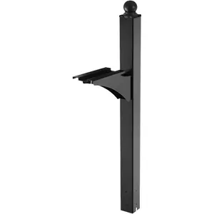 VEVOR Mailbox Post, 43x 4x 4 Inches, Steel In-Ground Mounting Mail Box Stand with Powder Coating Surface, Heavy Duty Metal Post Sleeve Kit for Outside Curbside Residential Use, Easy Install, BronzeVEVOR Super Brand Day