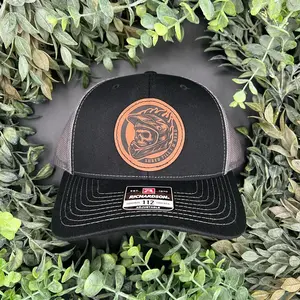 Shred Till I'm Dead Hat | Dirt Bike Trucker Hat | Skull Helmet Leather Patch Cap | Richardson 112 Motocross Hat | Gift for Riders