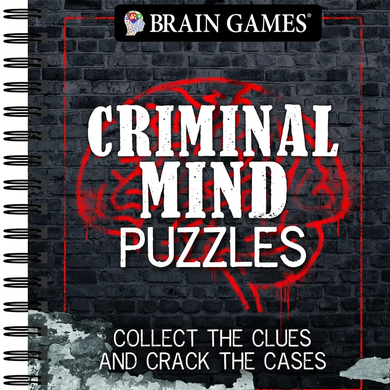 Brain Games - Criminal Mind Puzzles -- Publications International Ltd - Spiral