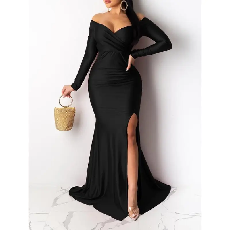sachin and babi light blue dress long sleeve black dress formal