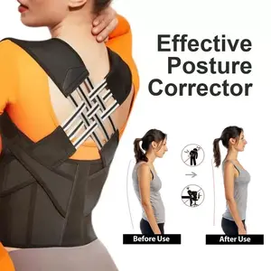 Sports Back Correction Artifact Invisible Gathering Anti-Hunchback Men & Women Back Body Posture Belt Crisscross Support System Breathable Adjustable Lightweight