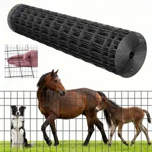 VEVOR Farm Fence, 48 inx 50 ft, 2x 4 in Mesh 14 Gauge Galvanized Steel Wire Fencing for Cattle, Hog Sheep, Heavy Duty Vinyl Coated Livestock Fence for Animal Enclosures, Cage Wire, Garden Fences