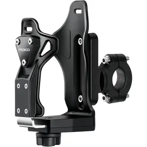 Bike Water Bottle Holder, Adjustable Bike Water Bottle Cage for 1.9-3.6" Diameter Bottle, for Handlebar & Frame, Motorcycle Cup Holder with Screw Tool, for Bicycle/Stroller/Scooter/Wheelchair/ATV