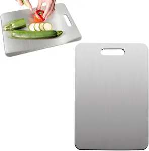 Stainless Steel -Grade  BoardsCutting Board Double Sided for KitchenEasy to Clean Non Stick Chopping BoardPerfect for Various Cooking Tasks(15.3 x 11 in)