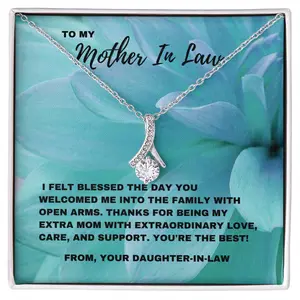 Extraordinary Love: Blessed to Have You as My Mother-in-Law Necklace