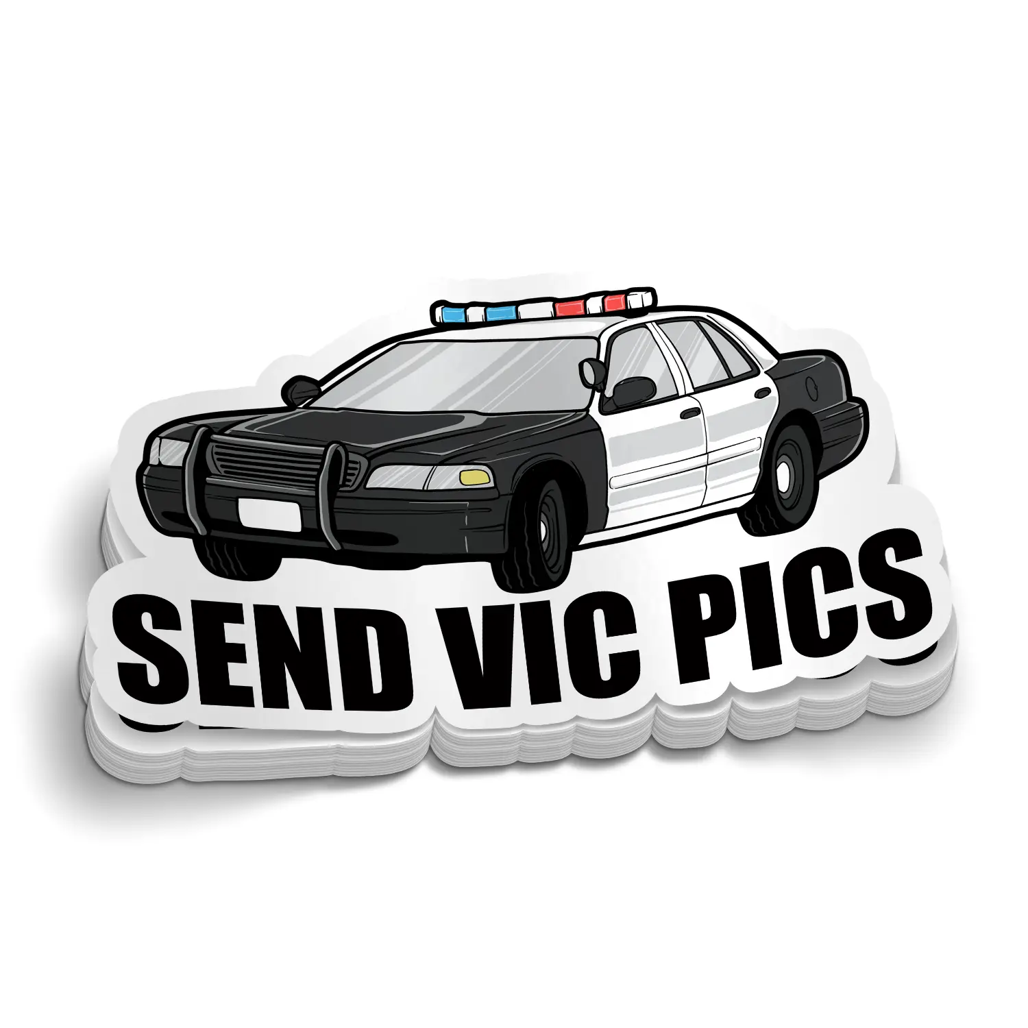 Send Vic Pics Funny Police Sticker