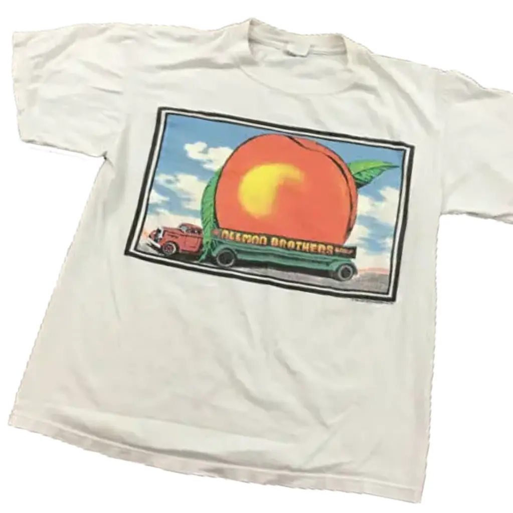 The Allman Brothers Band Eat a Peach Album White T-Shirt Fullsize