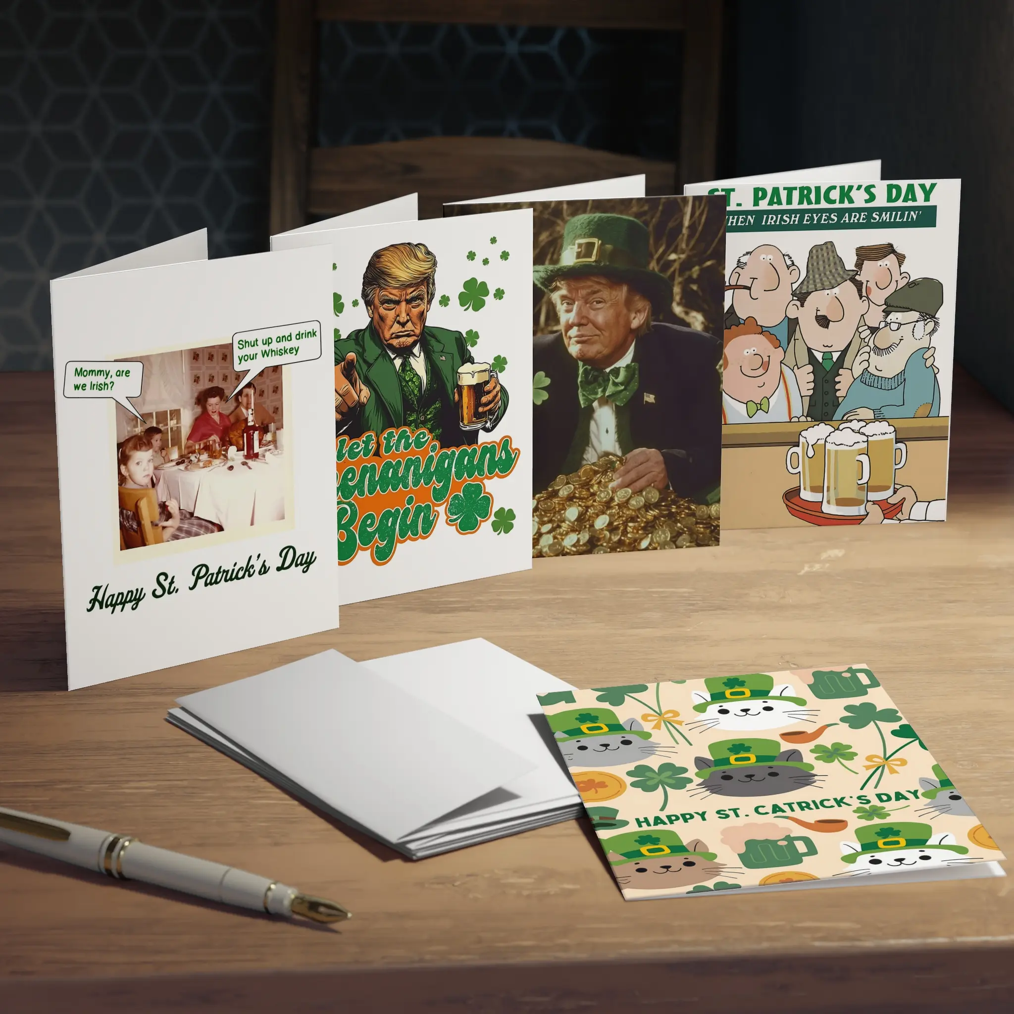 Funny St.Patrick's Day Cards, Must have Funny Trumpp St.Patrick's Day Card, The Perfect St.Patrick's Day Card For Friends and Family