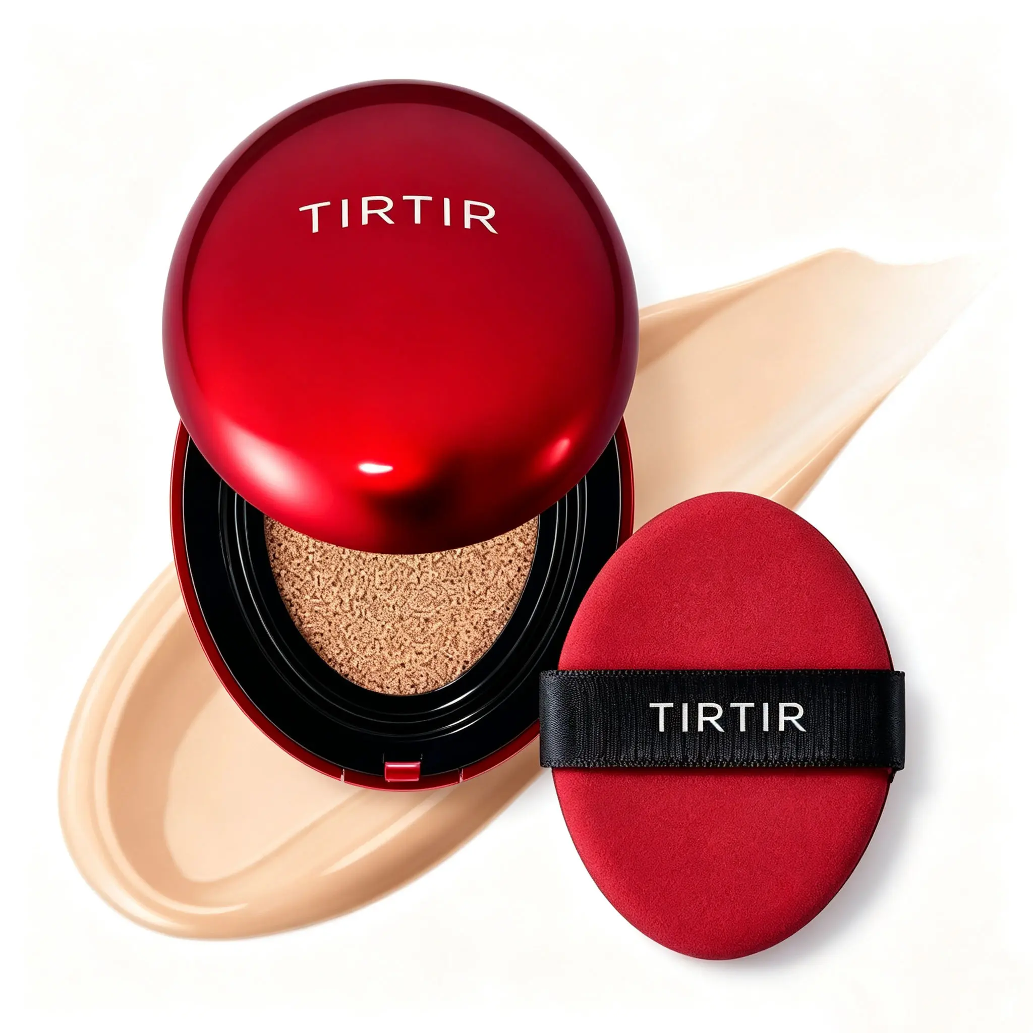 Korean Cushion Foundation | TIRTIR Mask Fit Red Cushion, Buildable Coverage & Glass Skin Finish
