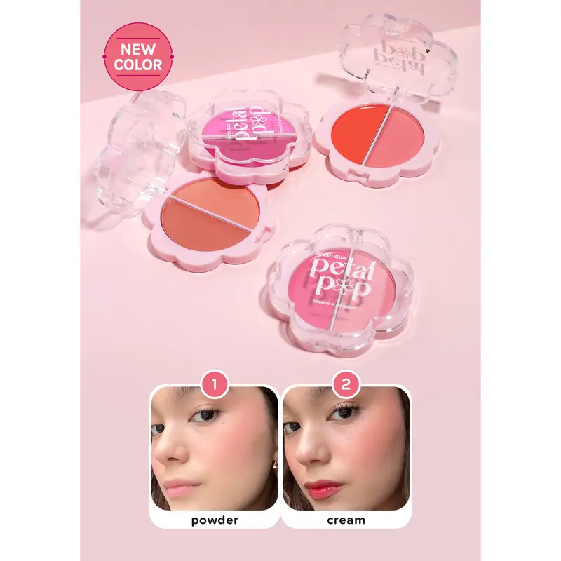 AOA Petal Pop Blush Duo Cream + Powder