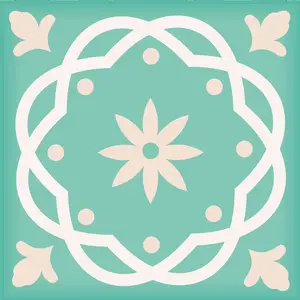 HomeRoots 556422 12 x 12 in. Mint Green Aquamarine Mosaic Peel & Stick Removable Tiles