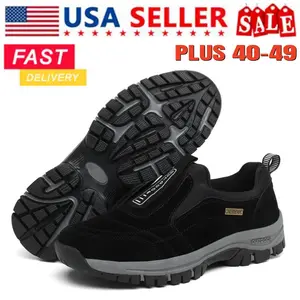 Plus Men's Hiking Shoes Anti Slip Lightweight Walking Shoes Camping Climbing