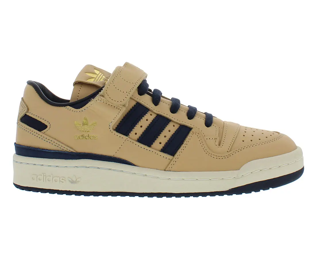 Adidas Men's Forum 84 Low Retro Sneaker, Classic Blue Thread Athletic Trainer for Casual Wear, Sports Footwear, Sports Shoes, Walking Shoes, Closed, Running