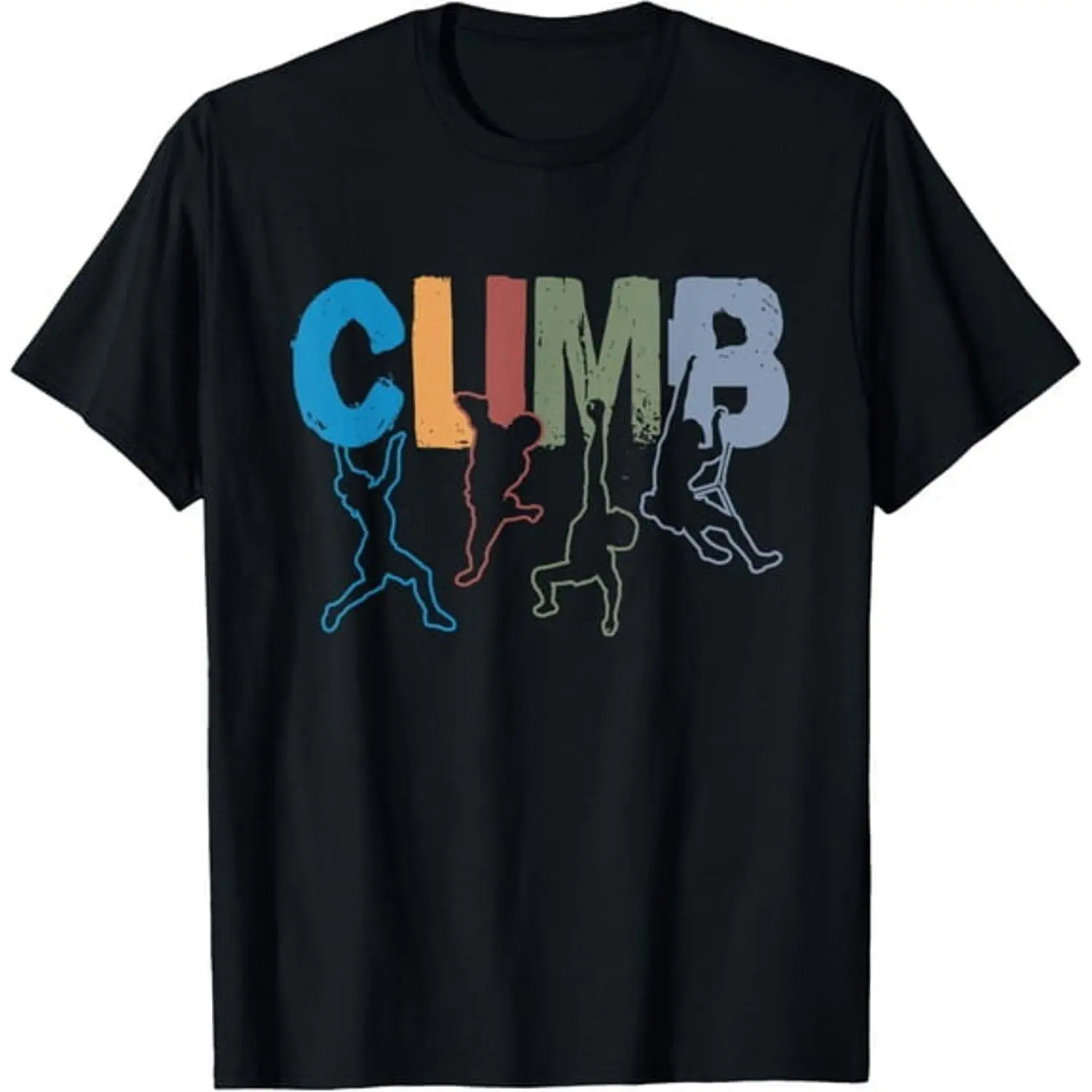 Women's Short-Sleeve Round Neck T-Shirt, Unisex Casual Crewneck Streetwear Top, Funny Rock Climbing Graphic Design, All-Seasons Athletic Adventure Gift for Bouldering Enthusiasts, Shortsleeve