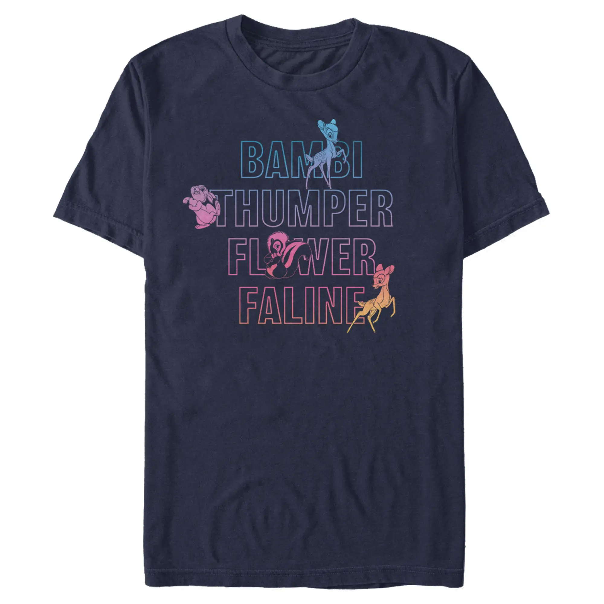 Men's Bambi Neon Name Stack T-Shirt