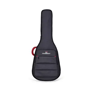 Crossrock CRSG107D Dreadnought Guitar Bag, 10mm Padding, Backpack Available, Dark Grey (CRSG107DGR)
