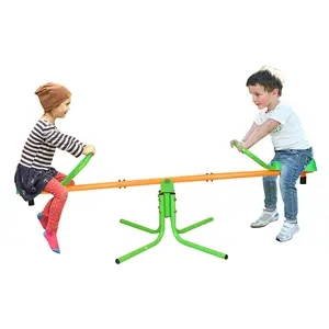 360° Swiveling Seesaw Teeter Totter – Heavy-Duty Sit & Spin Outdoor Playground Toy for Kids | Backyard Play Equipment Set