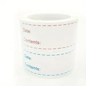 125 Stickers/roll Removable Freezer Labels, Food Storage Stickers, Refrigerator Freezer Paper Label For Container And Lids, Kitchen Accessories