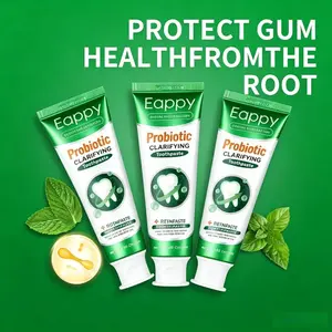 Eappy Probiotic Whitening Toothpaste,probiotics, Oral care, Protect oral health,inhibiting the growth of pathogenicmicroorganisms, promoting oral health,Applicable to all users of oral care products-420g