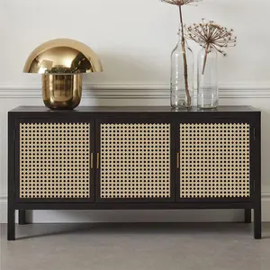 Nanyang Style Rattan Imitation Grid Sticker PVC Waterproof Self Adhesive Wallpaper Bamboo Pattern Cabinet Renovation
