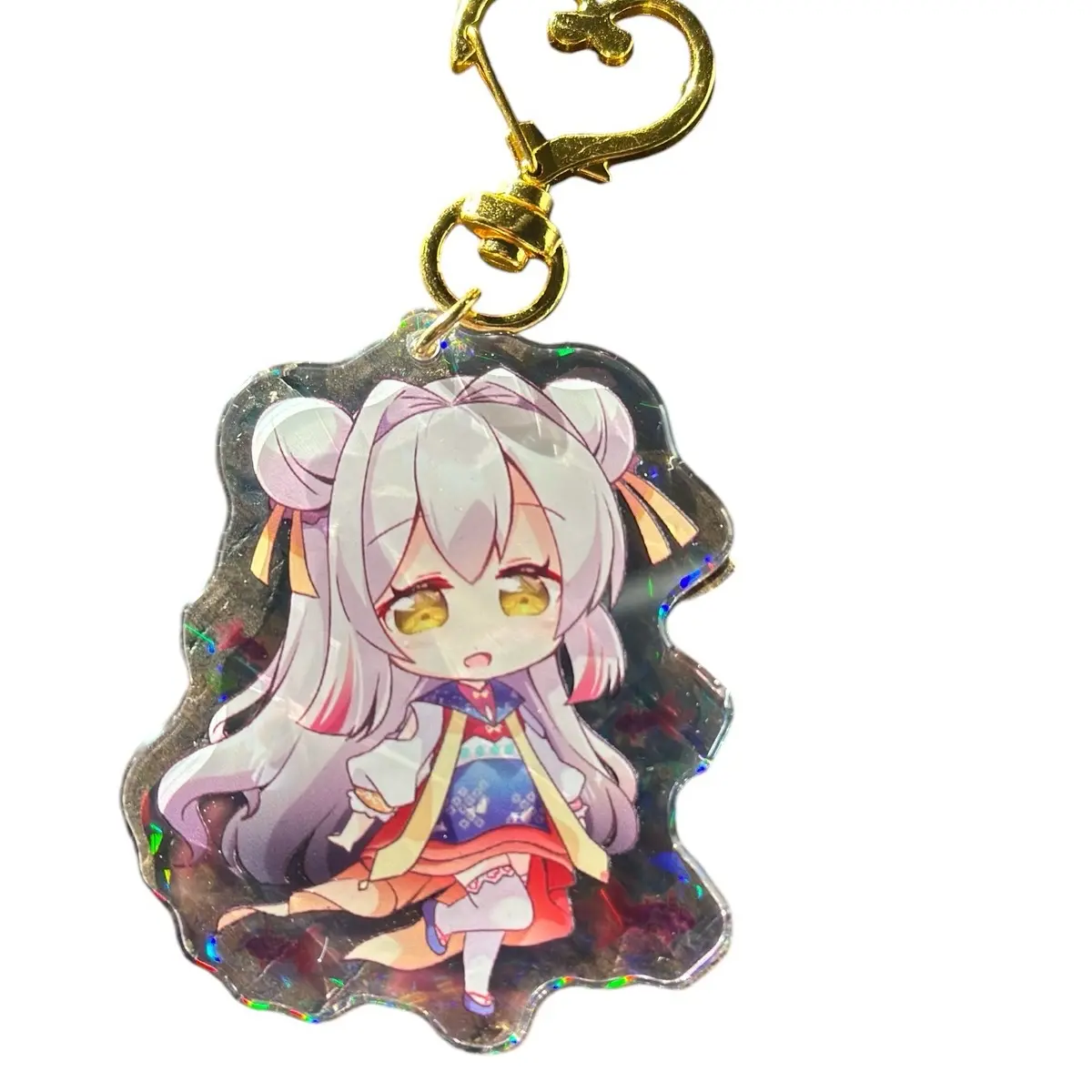 Cute Anime Acrylic Glitter Keychain - Handcrafted for Fans of Anime and Manga fun keychains anime keychains - Collectible Quality