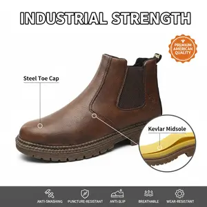 Durable Outdoor Comfortable Waterproof Anti-slip Safety Shoes Puncture-proof Splash-proof Smash-proof Breathable Unisex Chef Work Shoe Multi-functional Sneakers