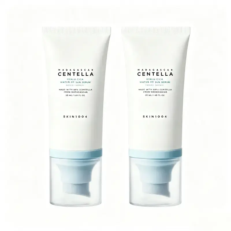 SKIN1004 Hyalu-Cica Water-Fit Facial Sun Serum UV SPF50 50ml (OTC) | Lightweight Watery Cream Texture | Daily Hydrating Sunscreen for Sensitive Skin | Korean Skincare